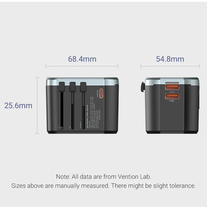 Universal Travel Adapter 65W