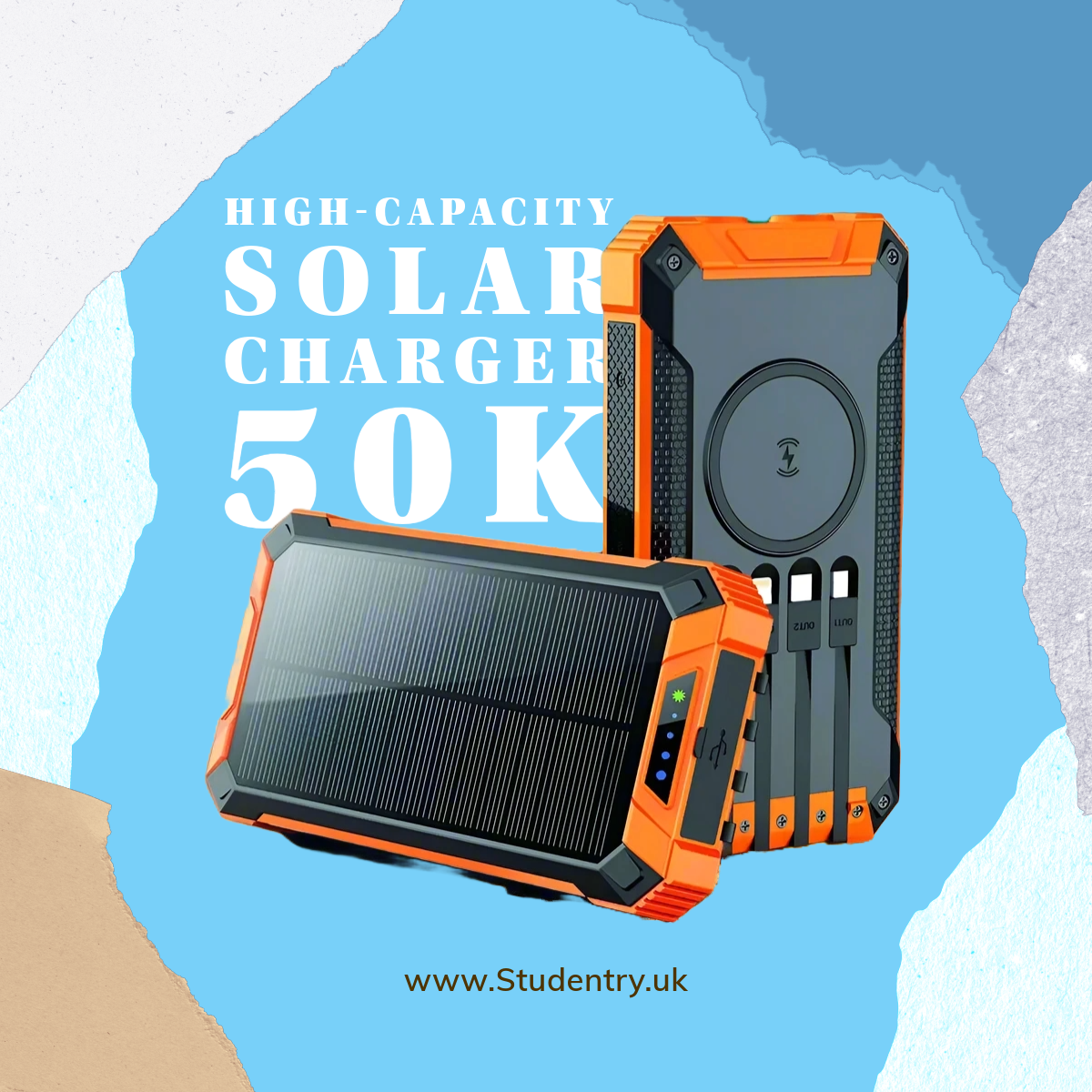 High-Capacity Solar Charger 50K