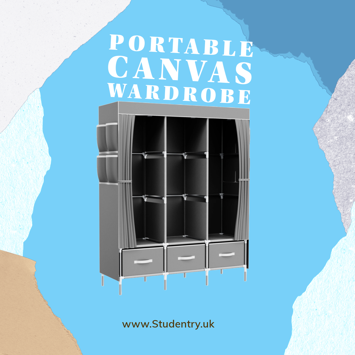 Portable Canvas Wardrobe