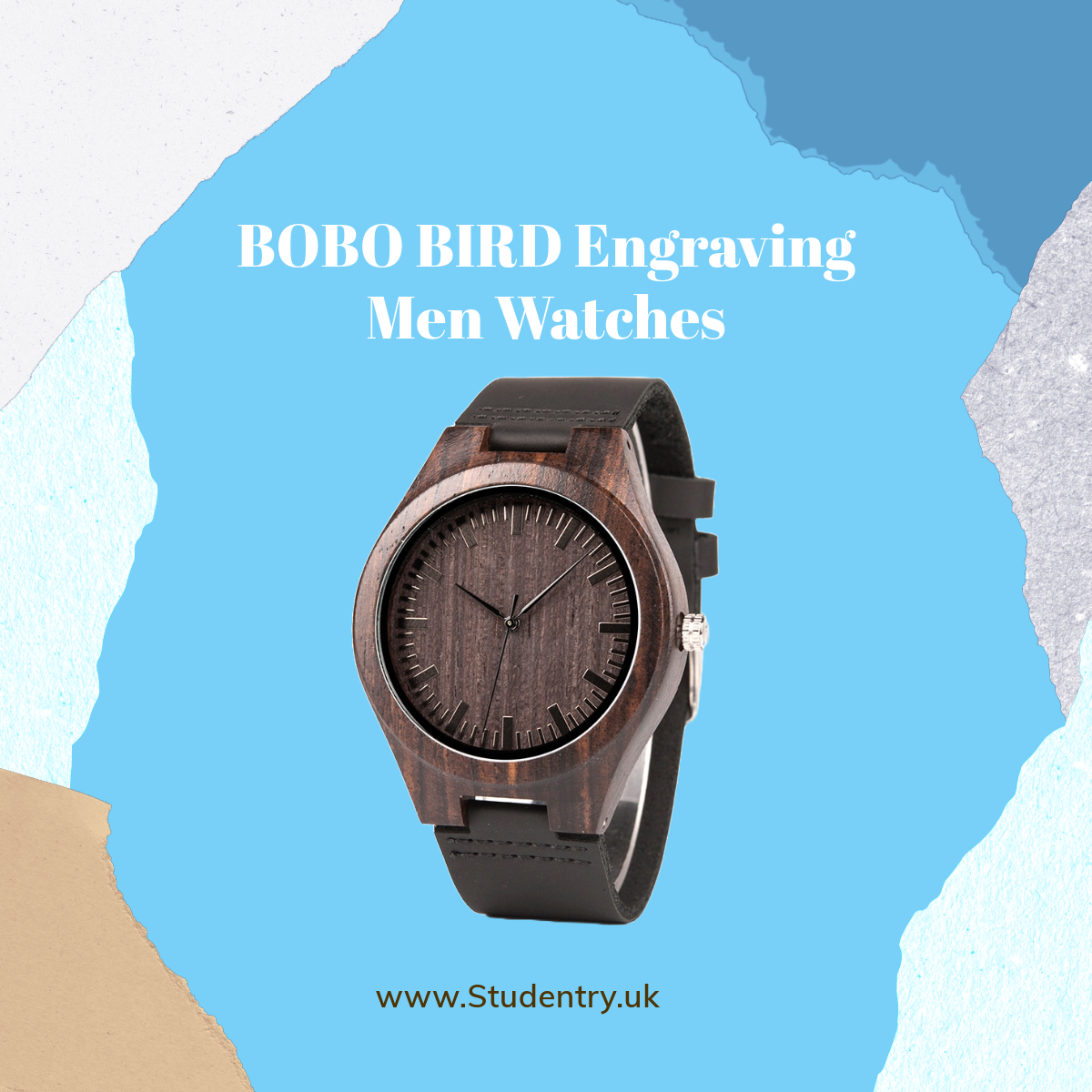 BOBO BIRD Engraving Men Watches